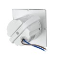 Oprawa schodowa LED kwadratowa czarny mat 230V z czujnikiem ruchu