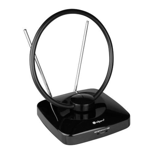 Antena TV pokojowa DVB-T / DVB-T2 VHF/UHF/FM filtr LTE 42 dB