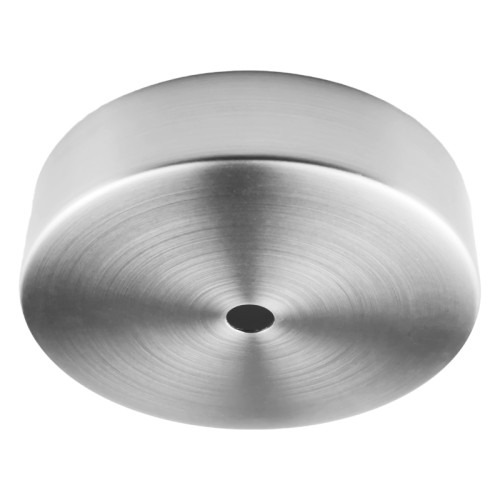 Podsufitka rozta do lampy metalowa pojedyncza okrągła srebrna szczotkowana