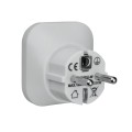 Adapter podróżny biały wtyczka Europejska 
