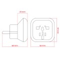 Adapter podróżny biały wtyczka Europejska 