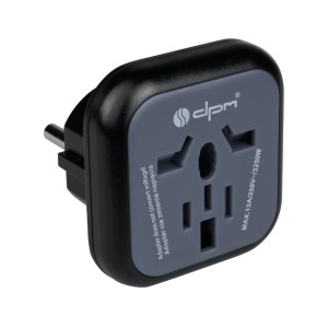 Adapter podróżny czarny wtyczka Europejska