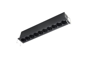 Oczko sufitowe TETRIS 10 GIPS 20W CCT DIMM BK AZ6278 AZzardo