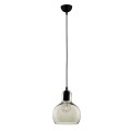 Lampa wisząca MANGO ze szklanym, grafitowym kloszem o śr. 18cm TK Lighting