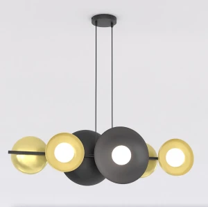 Lampa wisząca VOLUM 6 BL GOLD 1483/6 EMIBIG