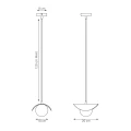 Lampa wisząca RITUAL 1 BLACK 1490/1 EMIBIG