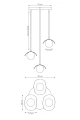 Lampa wisząca RITUAL 3 PREM BLACK 1490/3PREM EMIBIG
