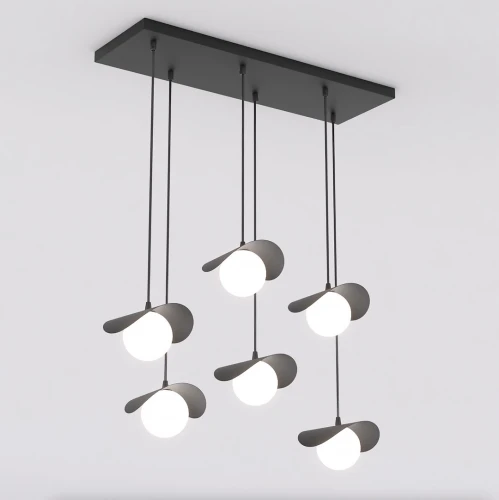 Lampa wisząca RITUAL 6 BLACK 1490/6 EMIBIG
