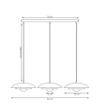 Lampa wisząca SKIN 3 WH MOKKA 1605/3 EMIBIG