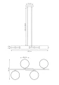 Lampa wisząca DRUMZ 4 MIX1 1566/4 EMIBIG