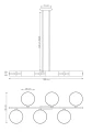 Lampa wisząca DRUMZ 6 MIX1 1566/6 EMIBIG