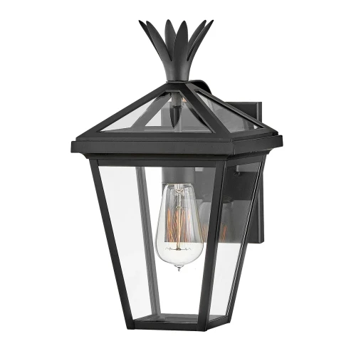 Mała latarnia naścienna Palma - 1 źródło światła - Czarny  HK-PALMA-S-BK Elstead Lighting