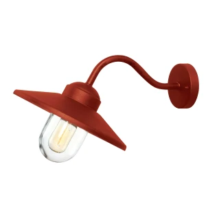 Latarnia naścienna Klampenborg - 1 źródło światła - Zgaszona czerwień KLAMPENBORG-OXR Elstead Lighting