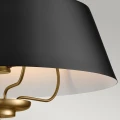 Lampa wisząca, Półplafon Luella - 3 źródła światła - Czarny, mosiądz KL-LUELLA-3P-BKB Elstead Lighting