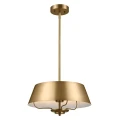 Lampa wisząca, Półplafon Luella - 3 źródła światła - Szczotkowany naturalny KL-LUELLA-3P-BNB Elstead Lighting