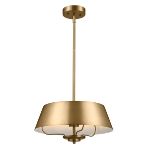 Lampa wisząca, Półplafon Luella - 3 źródła światła - Szczotkowany naturalny KL-LUELLA-3P-BNB Elstead Lighting