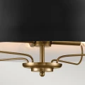 Lampa wisząca, Półplafon Luella - 4 źródła światła - Czarny, mosiądz KL-LUELLA-4P-BKB Elstead Lighting
