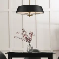 Lampa wisząca, Półplafon Luella - 4 źródła światła - Czarny, mosiądz KL-LUELLA-4P-BKB Elstead Lighting