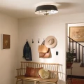 Lampa wisząca, Półplafon Luella - 4 źródła światła - Czarny, mosiądz KL-LUELLA-4P-BKB Elstead Lighting