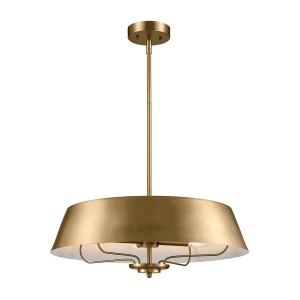 Lampa wisząca, Półplafon Luella - 4 źródła światła - Szczotkowany naturalny KL-LUELLA-4P-BNB Elstead Lighting