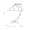 Lampa stołowa Pomeroy - 1 źródło światła - Western brąz QZ-POMEROY-TL Elstead Lighting
