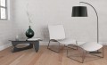 Lampa podłogowa HANG czarna z kloszem na wysięgniku TK Lighting