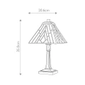 Średnia lampa stołowa Alderley - 1 źródło światła - Vintage brąz TF-ALDERLEY-TL-M Elstead Lighting