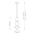 Lampa wisząca LED Bijou - - Postarzane złoto ALM-BIJOU-P3-GD Elstead Lighting