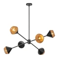 Żyrandol Daphne - 6 źródeł światła - Matowa czerń ALM-DAPHNE6-MB Elstead Lighting