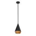 Mała lampa wisząca Daphne - 1 źródło światła - Matowa czerń ALM-DAPHNE-P-S-MB Elstead Lighting