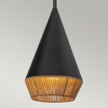 Mała lampa wisząca Daphne - 1 źródło światła - Matowa czerń ALM-DAPHNE-P-S-MB Elstead Lighting
