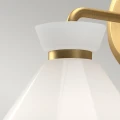 Kinkiet Halston - 1 źródło światła - Szczotkowane złoto ALM-HALSTON-1WB-GD Elstead Lighting