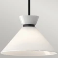 Lampa wisząca Halston - 1 źródło światła - Matowa czerń ALM-HALSTON-P-M-BK Elstead Lighting