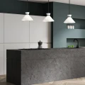 Lampa wisząca Halston - 1 źródło światła - Matowa czerń ALM-HALSTON-P-M-BK Elstead Lighting
