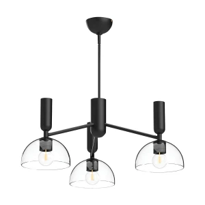 Żyrandol Jude - 3 źródła światła - Matowa czerń ALM-JUDE3-MB-CL Elstead Lighting