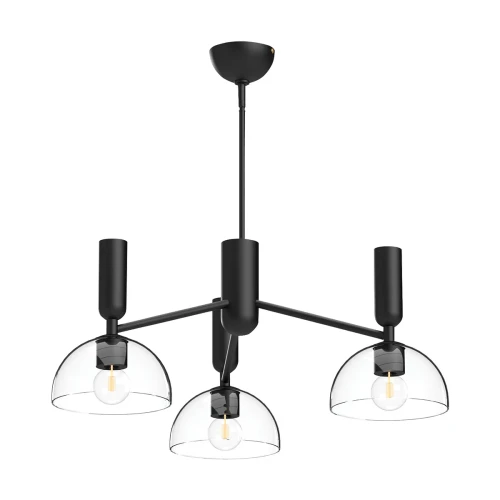 Żyrandol Jude - 3 źródła światła - Matowa czerń ALM-JUDE3-MB-CL Elstead Lighting