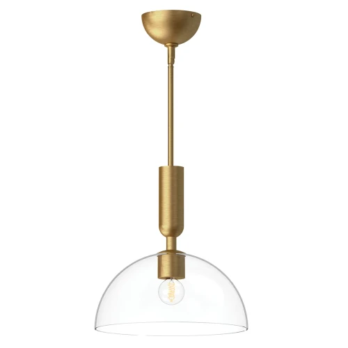 Lampa wisząca Jude - 1 źródło światła - Szczotkowane złoto ALM-JUDE-P-GD-CL Elstead Lighting
