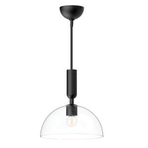 Lampa wisząca Jude - 1 źródło światła - Matowa czerń ALM-JUDE-P-MB-CL Elstead Lighting