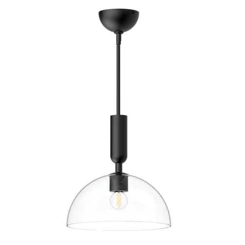 Lampa wisząca Jude - 1 źródło światła - Matowa czerń ALM-JUDE-P-MB-CL Elstead Lighting