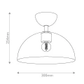Półplafon Jude - 1 źródło światła - Szczotkowane złoto ALM-JUDE-SF-GD-CL Elstead Lighting