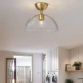 Półplafon Jude - 1 źródło światła - Szczotkowane złoto ALM-JUDE-SF-GD-CL Elstead Lighting