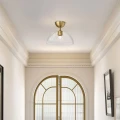Półplafon Jude - 1 źródło światła - Szczotkowane złoto ALM-JUDE-SF-GD-CL Elstead Lighting