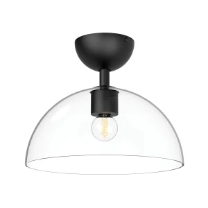 Półplafon Jude - 1 źródło światła - Matowa czerń ALM-JUDE-SF-MB-CL Elstead Lighting