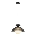 Lampa wisząca Perth - 1 źródło światła - Matowa czerń ALM-PERTH-P-BK Elstead Lighting