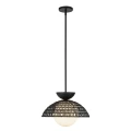 Lampa wisząca Perth - 1 źródło światła - Matowa czerń ALM-PERTH-P-BK Elstead Lighting