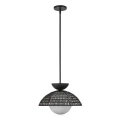 Lampa wisząca Perth - 1 źródło światła - Matowa czerń ALM-PERTH-P-BK Elstead Lighting