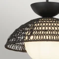 Lampa wisząca Perth - 1 źródło światła - Matowa czerń ALM-PERTH-P-BK Elstead Lighting