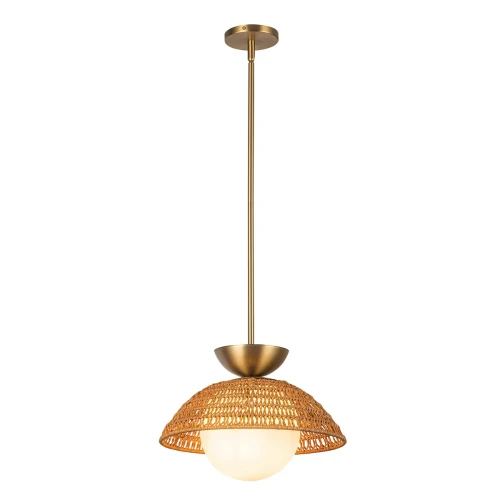Lampa wisząca Perth - 1 źródło światła - Szczotkowane złoto ALM-PERTH-P-GD Elstead Lighting