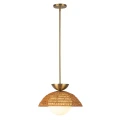 Lampa wisząca Perth - 1 źródło światła - Szczotkowane złoto ALM-PERTH-P-GD Elstead Lighting
