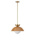 Lampa wisząca Perth - 1 źródło światła - Szczotkowane złoto ALM-PERTH-P-GD Elstead Lighting